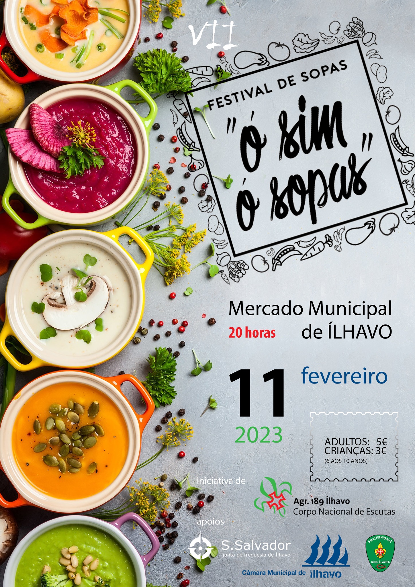 VII Festival de Sopas ‘Ó Sim Ó Sopas’ marcado para dia 11 de fevereiro