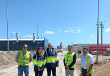 Administração do Porto de Aveiro visitou empreitada de construção do novo arruamento no Terminal Sul