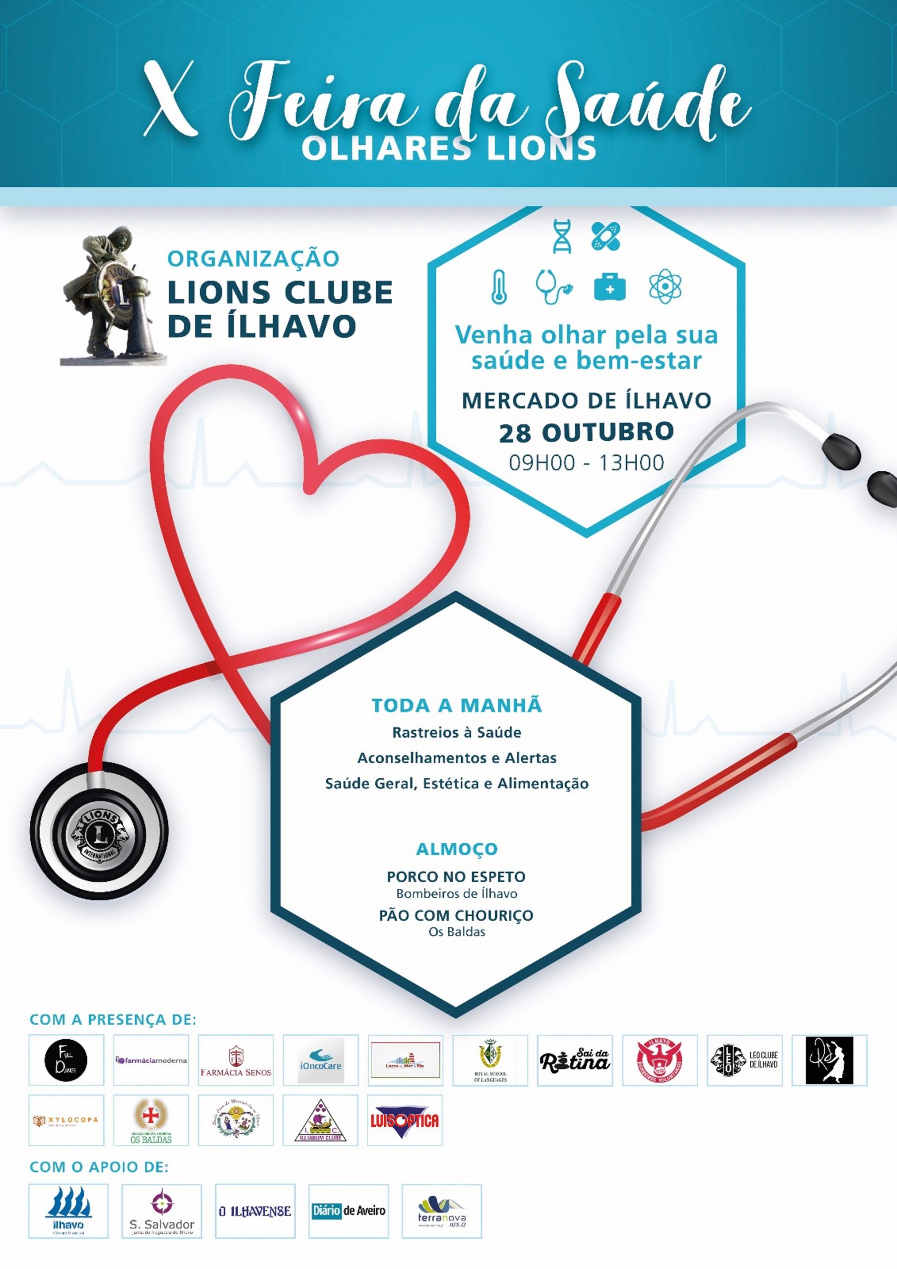 Mercado de Ílhavo volta a acolher Feira da Saúde ‘Olhares Lions’ no próximo sábado