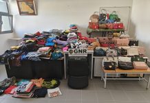 São Salvador: GNR apreendeu 602 artigos contrafeitos