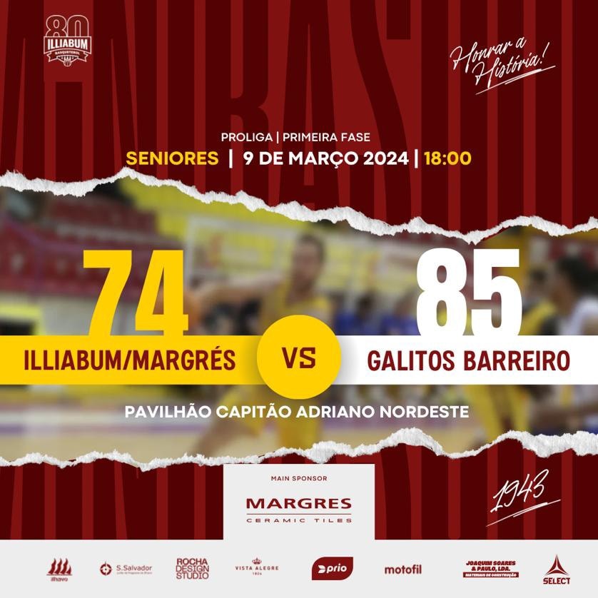 Basquetebol: Illiabum perdeu com Galitos Barreiro