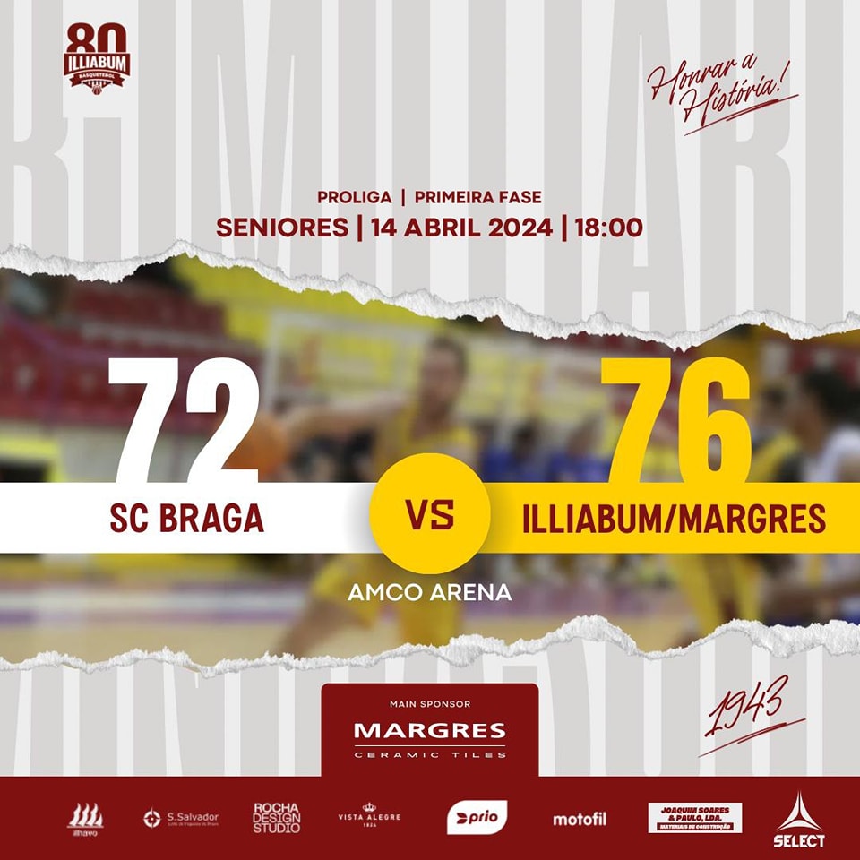 Basquetebol: Illiabum termina época com vitória sobre o Sporting de Braga