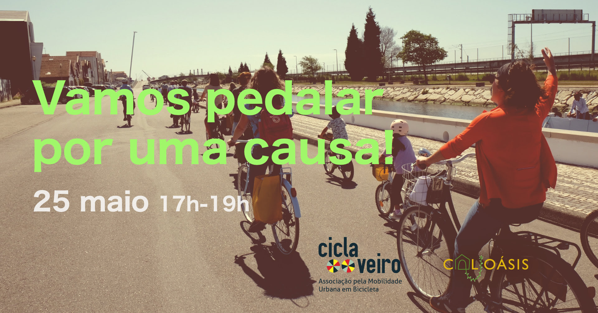 Ciclaveiro e Calioásis vão pôr Aveiro a pedalar por uma causa solidária