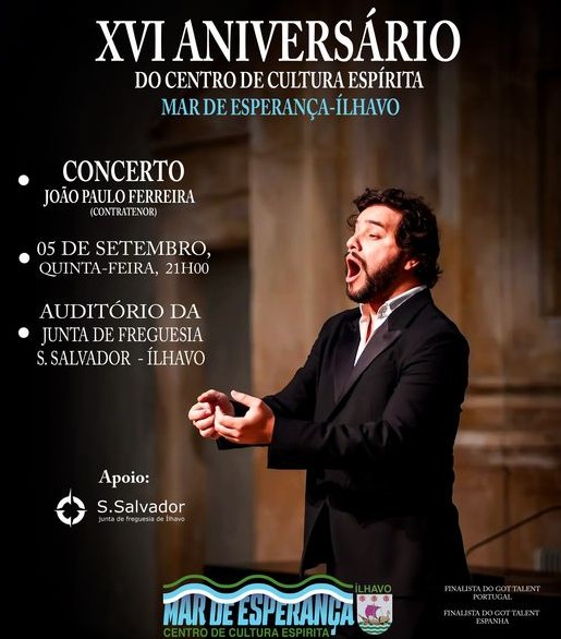 ‘Mar de Esperança’ assinala 16.º aniversário com concerto de João Paulo Ferreira