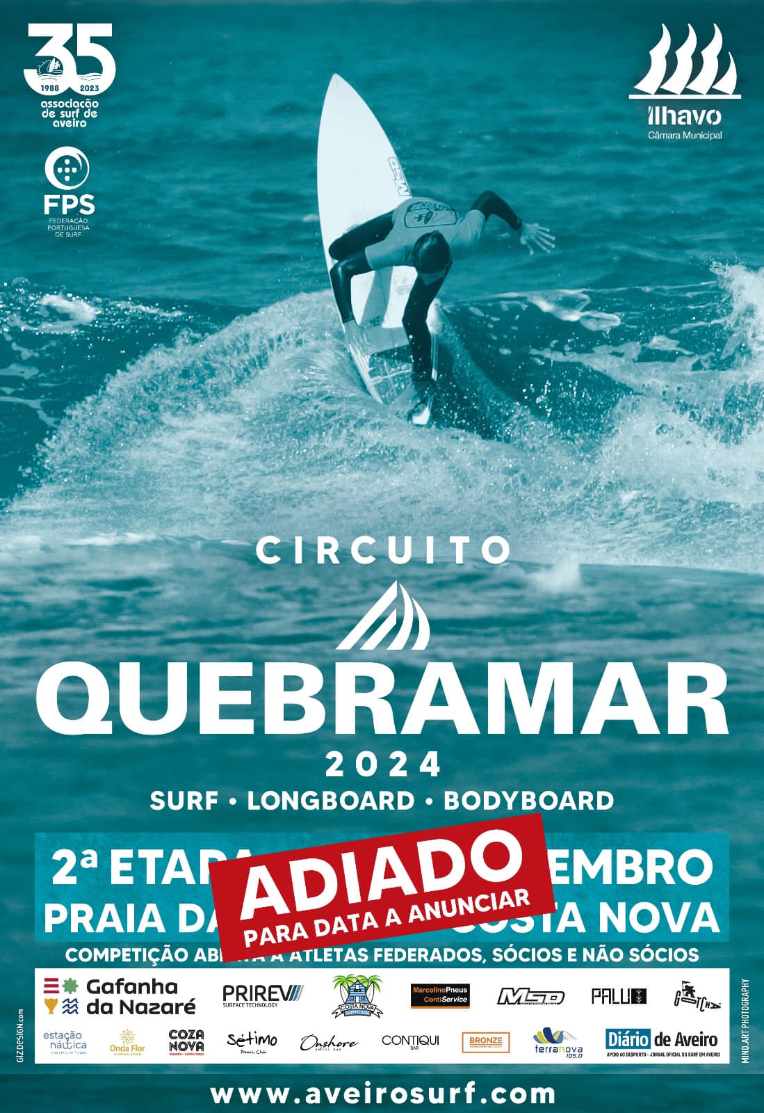 Surf: Etapa do Circuito Quebramar adiada