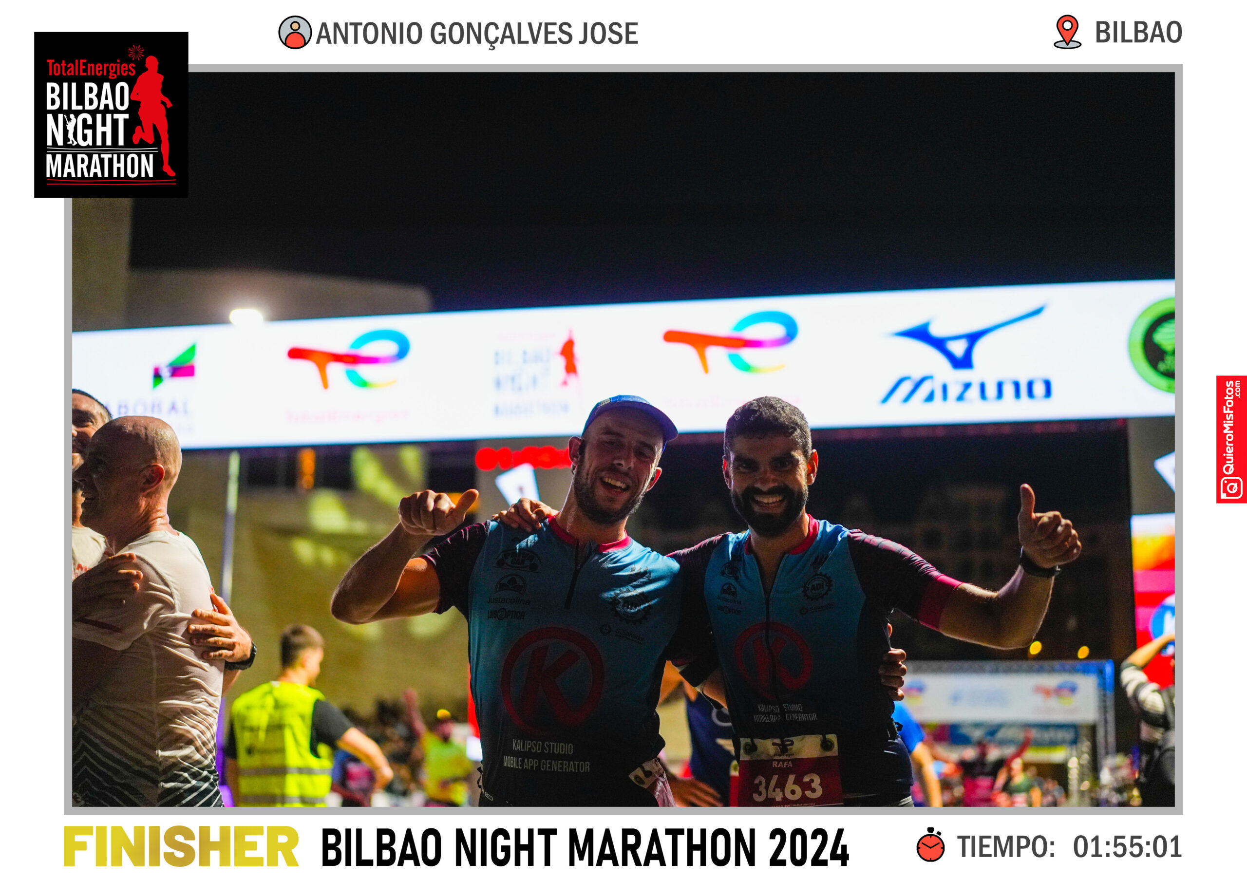 Associação Desportiva de Ílhavo marcou presença na TotalEnergies Bilbao Night Marathon 2024