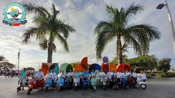 Moliceiro Vespa Clube com 20 vespistas no “Madeira a Vespar”