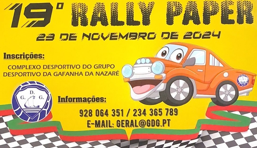 GD Gafanha: Rally Paper marcado para 23 de novembro