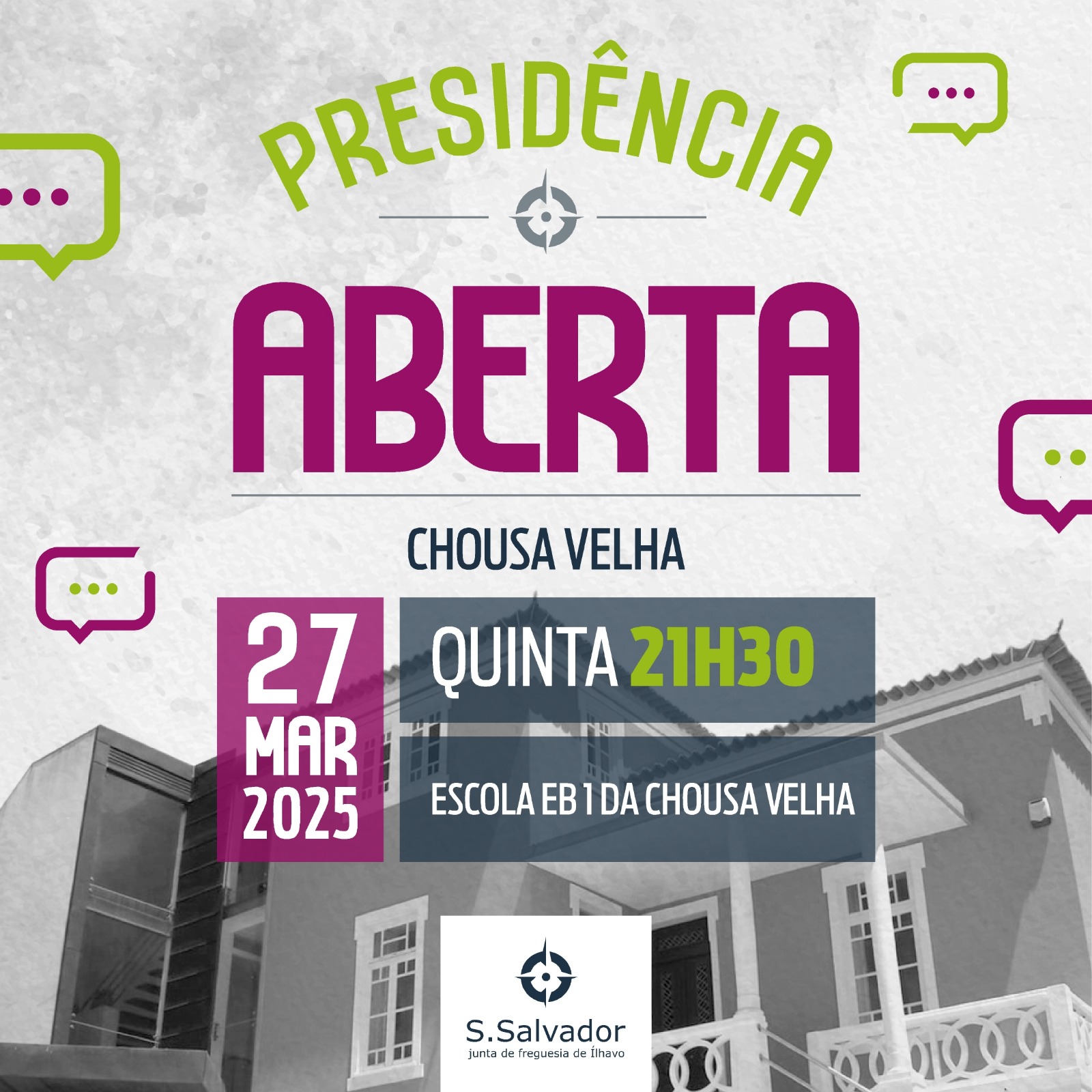 Junta de Freguesia de São Salvador promove Presidência Aberta na Chousa Velha