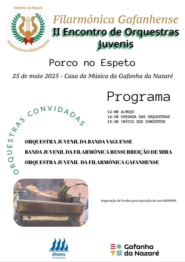 Filarmónica Gafanhense promove II Encontro de Orquestras Juvenis