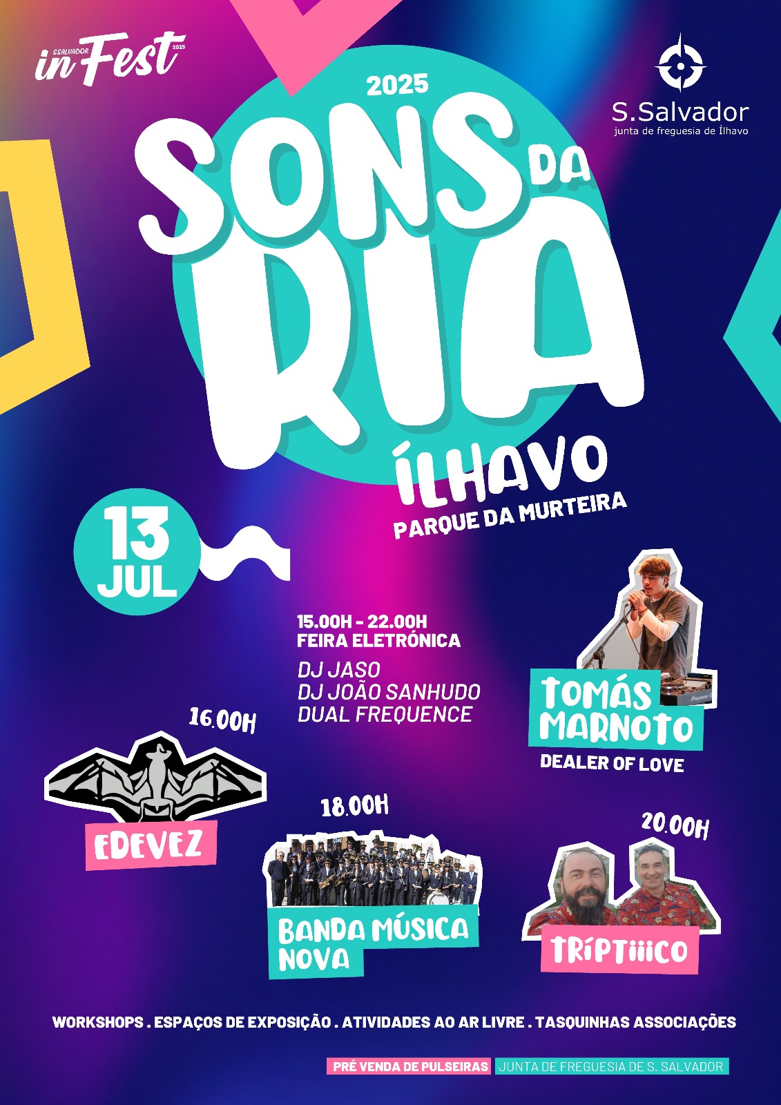 Edevez, Tríptiiico, Música Nova e festa eletrónica no segundo dia do Festival Sons da Ria