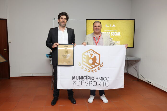 Municpio Amigo do Desporto -adjunto do presidente Bruno Ribau recebeu o galardao