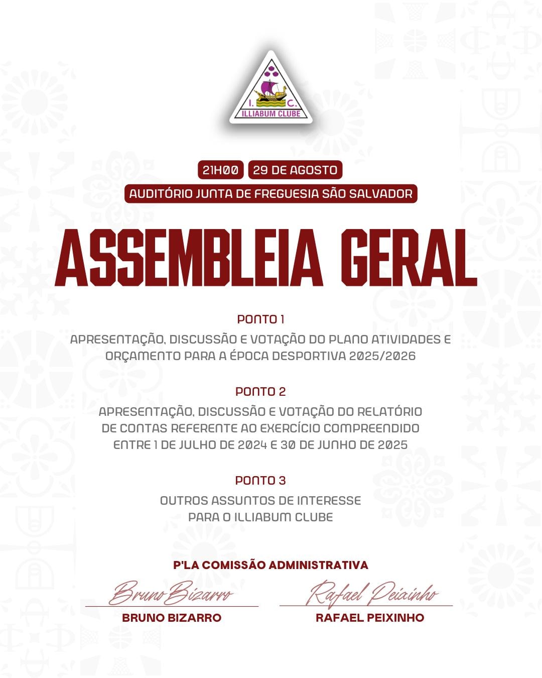 Illiabum Clube: Assembleia Geral realiza-se hoje