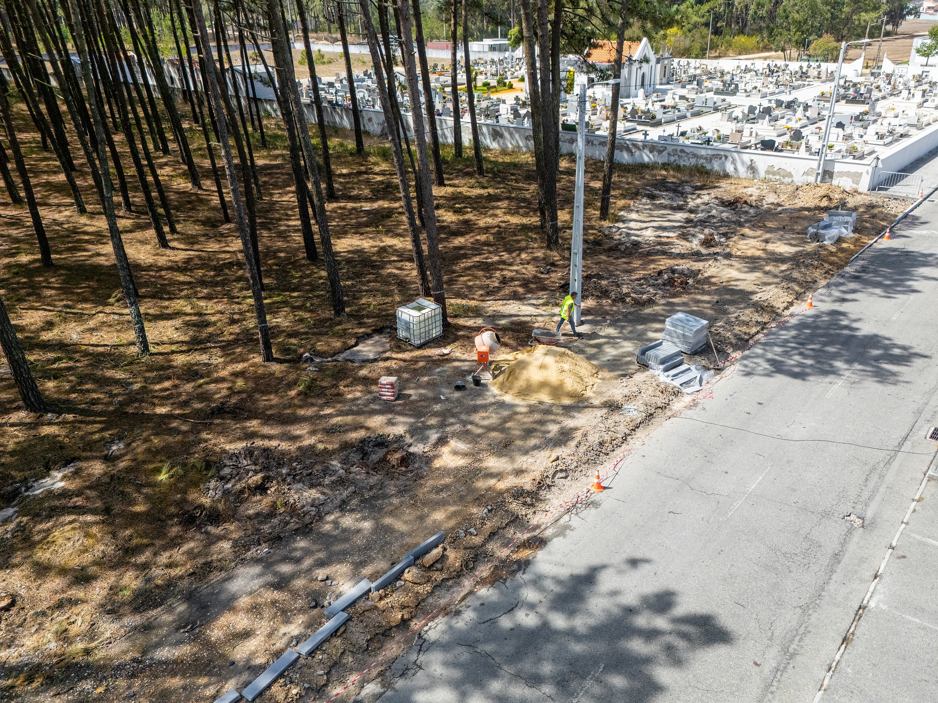 Construção de passeio pedonal e novos lugares de estacionamento na Gafanha do Carmo