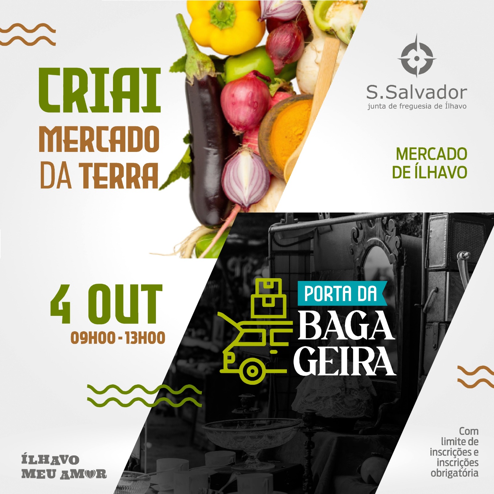 Junta de Freguesia de São Salvador promove CRIAI e Porta da Bagageira no próximo sábado