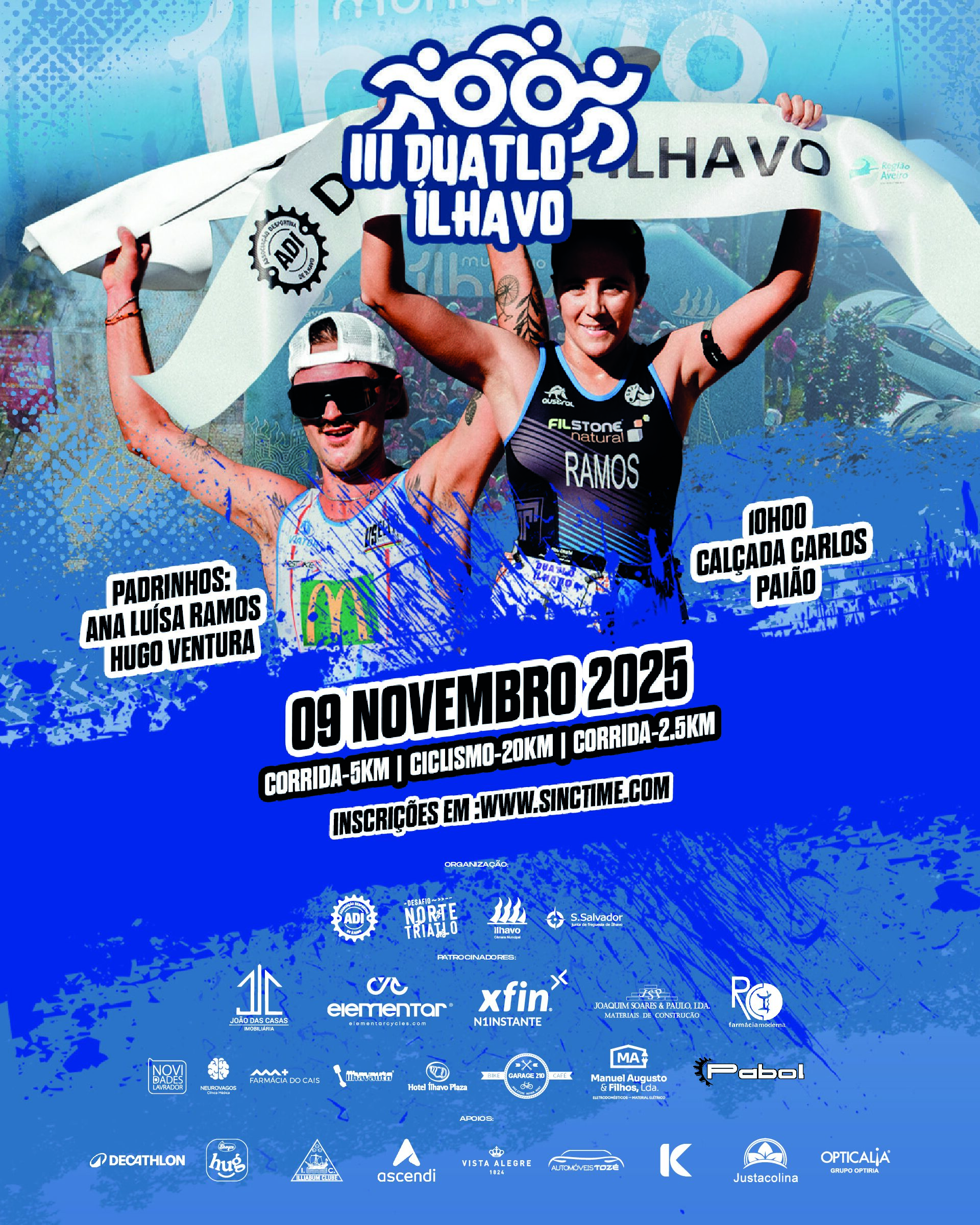 3.º Duatlo de Ílhavo marcado para 9 de novembro