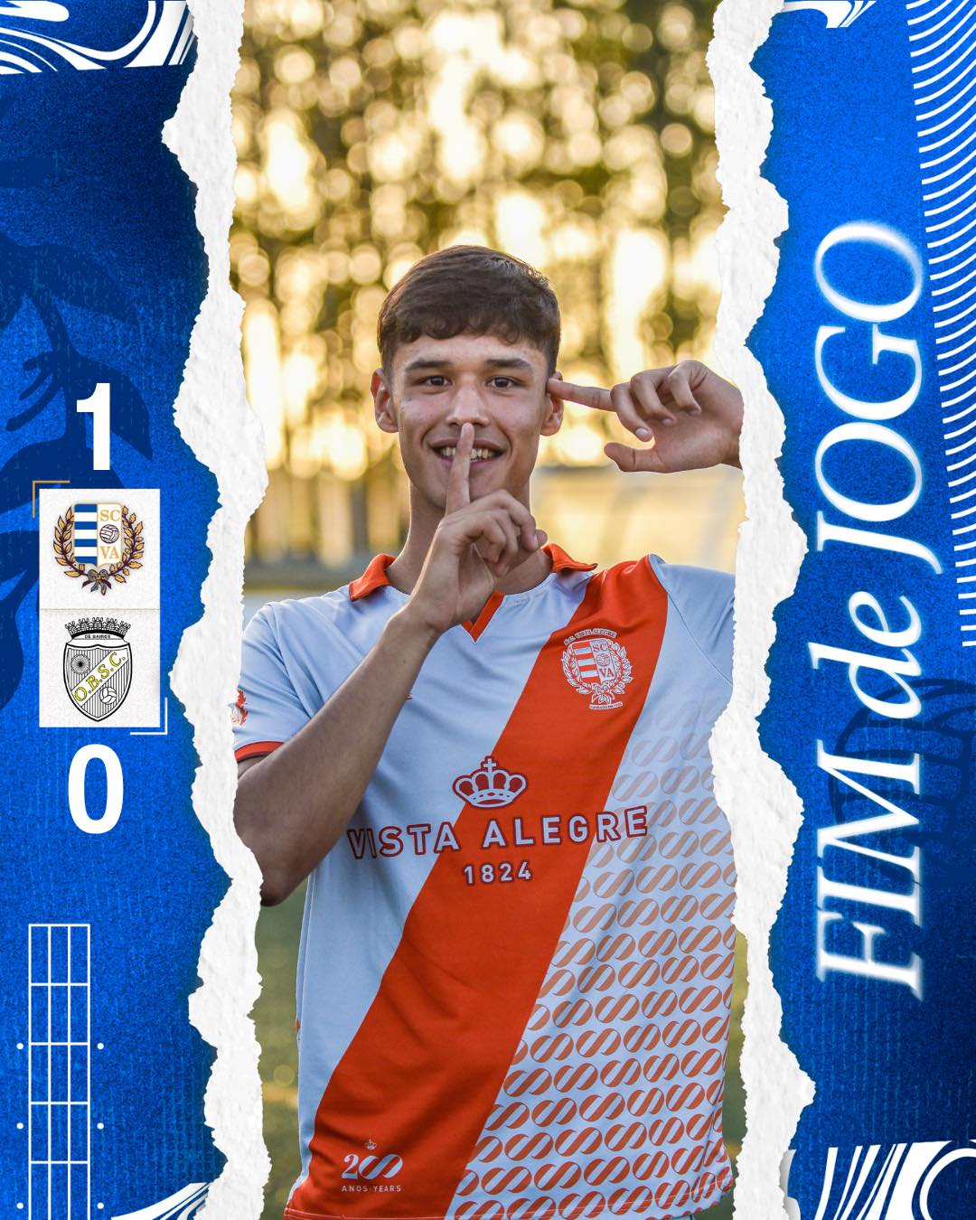 Futebol: SC Vista Alegre vence ao fechar do pano