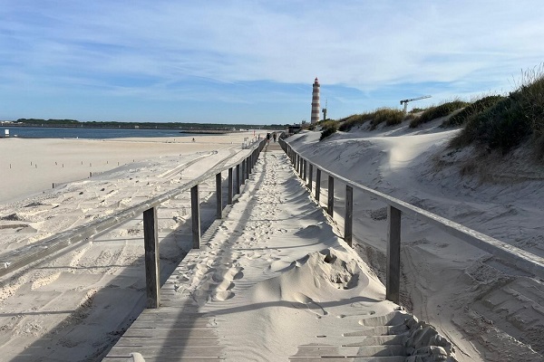 Mau tempo: via interdita na Gafanha da Encarnação, subida das águas e erosão costeira